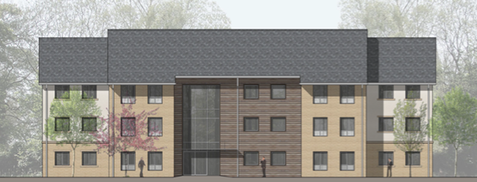 Artist’s impression of new residential building